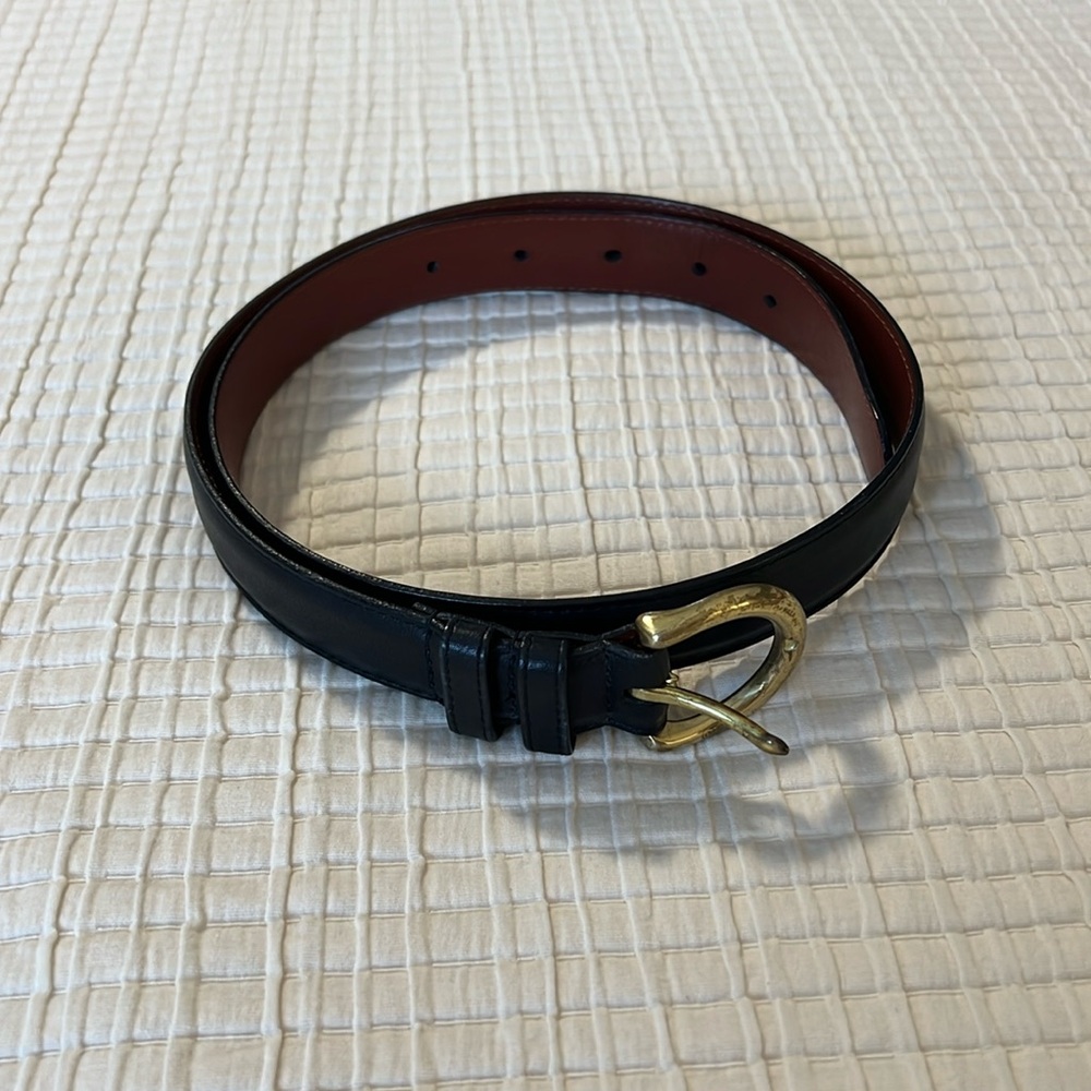 Coach belt black leather medium